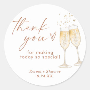 Boho Thank You Favour Sticker