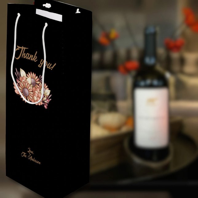 Boho Thank you! Wine Gift Bag (Creator Uploaded)
