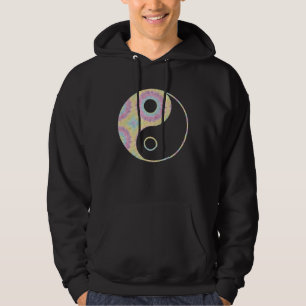 Boho Tie Dye Hippie Retro Yin Yang Zen Yoga Hoodie