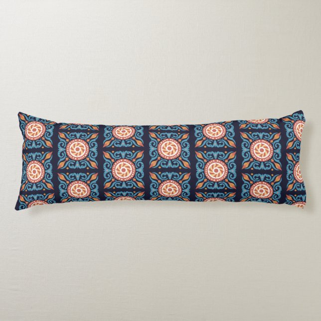 Boho Tile Body Pillow (Front)