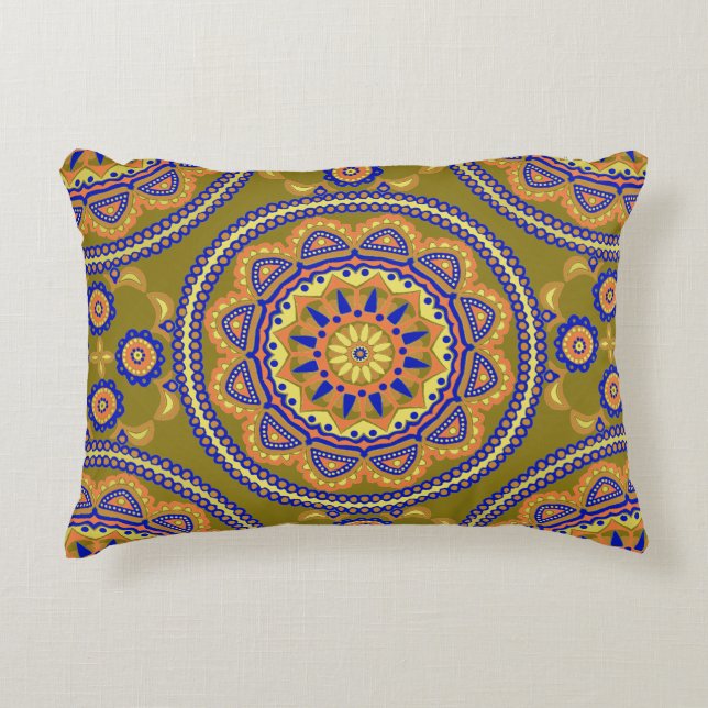 Boho Tile Design Decorative Cushion (Front)