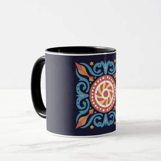 Boho Tile Mug (Front Left)