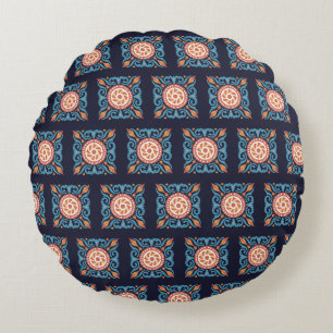 Boho Tile Round Cushion