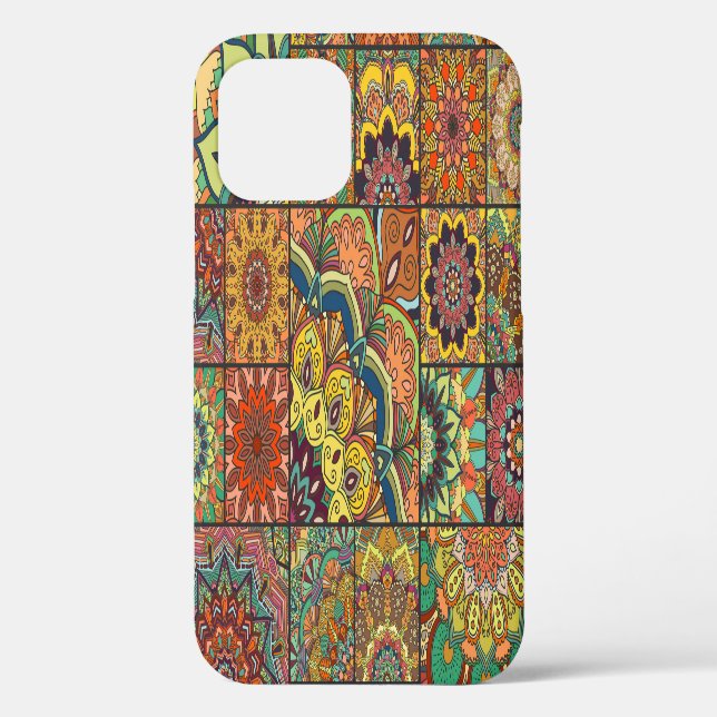 Boho tiles: colourful patchwork seamless pattern Case-Mate iPhone case (Back)