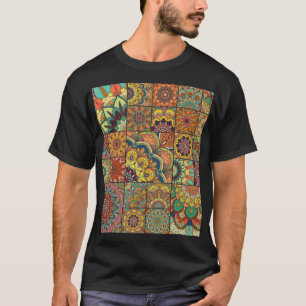 Boho tiles: colourful patchwork seamless pattern T-Shirt