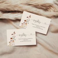 Boho Tiny Wildflower Bridal Shower Registry