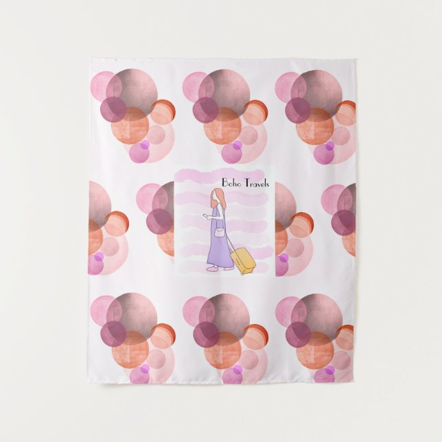 Boho Travels Tapestry (Front)