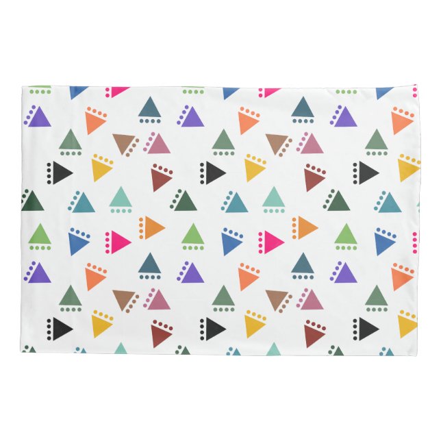Boho Triangles  Pillowcase (Back)