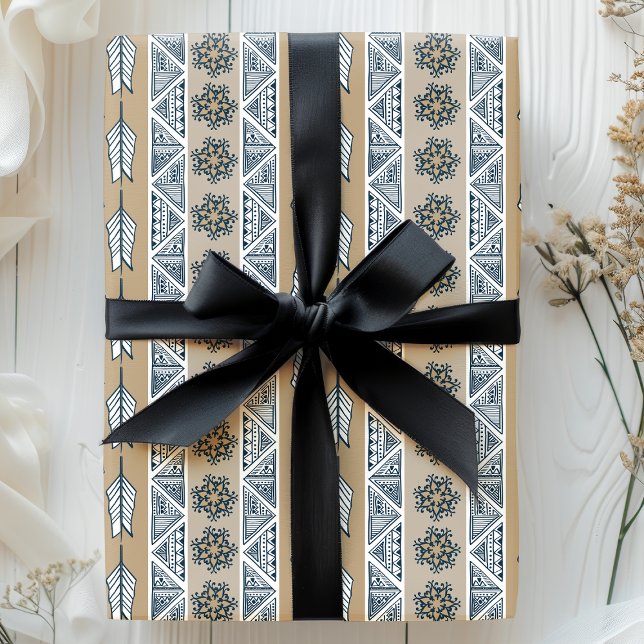 Boho Tribal Arrow Pattern Wrapping Paper (Creator Uploaded)