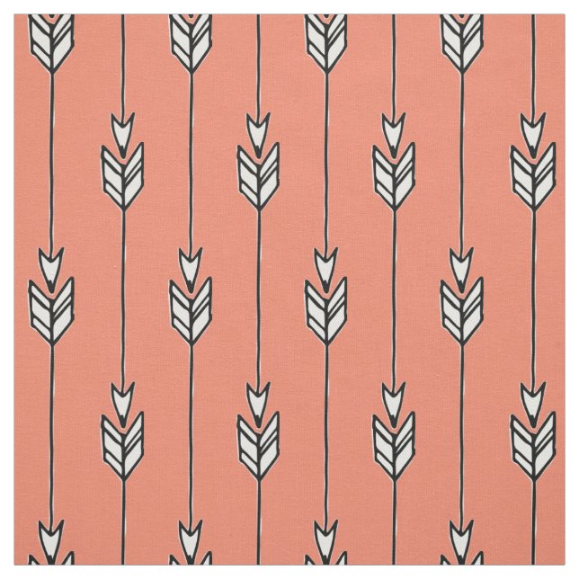 Boho tribal arrows ethnic Inca folk design templat Fabric (Swatch)