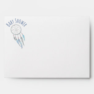 Boho Tribal Dreamcatcher Baby Shower Envelope