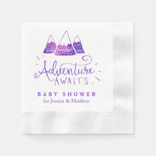 Boho Tribal Girl Adventure Baby Shower Napkins