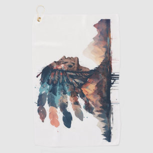 Boho Tribal Native American Golf Towel