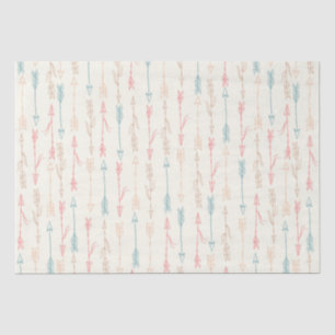 Boho Tribal Pastel Arrow Gender Neutral Tissue Paper