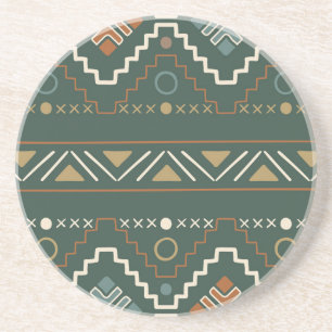 Boho Tribal Pattern Coaster