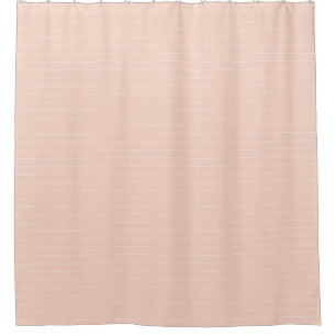 Boho Tribal salmon pink and White stripe Shower Curtain