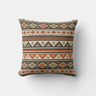 Boho Tribal Stripe Pattern Pillow 