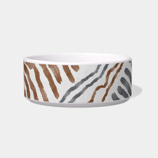 Boho Tribal Striped Pet Bowl