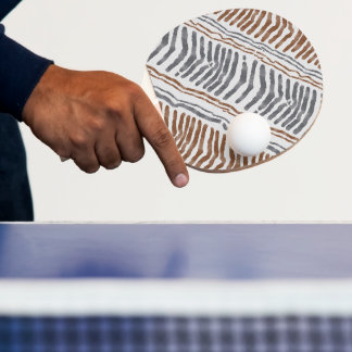 Boho Tribal Striped Ping Pong Paddle