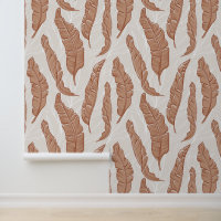 Boho Tropical Banana Leaves Print