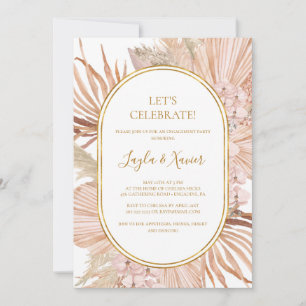 Boho Tropical Botanical   Let's Celebrate Invitation