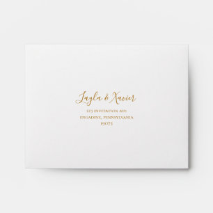 Boho Tropical Botanical Self Addressed RSVP Envelope