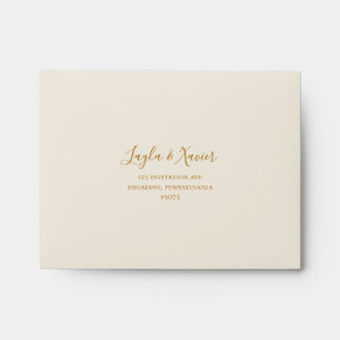 Boho Tropical Botanical   Self Addressed RSVP Envelope