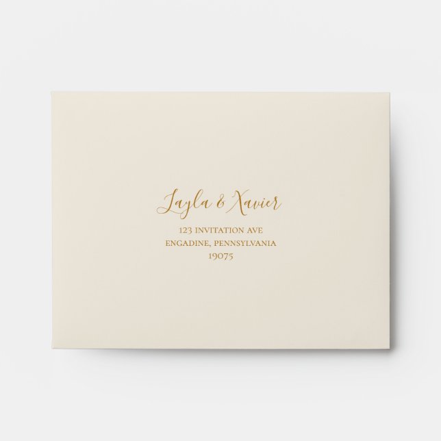 Boho Tropical Botanical | Self Addressed RSVP Envelope (Front)