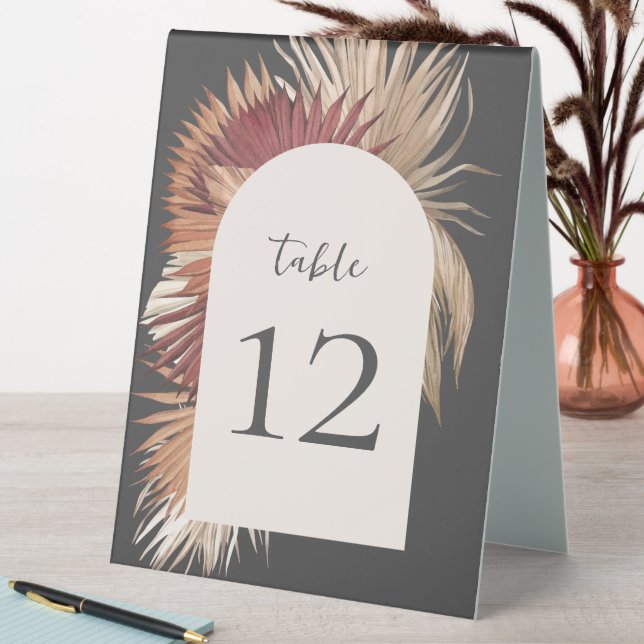 Boho Tropical Oasis Coastal Elegance Grey (In SItu (Table))