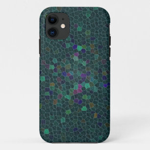 Boho Turquoise Quilted Tile Ethnic Graphic iPhone 11 Case