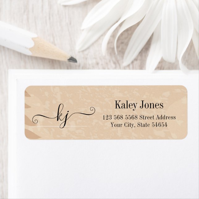 Boho Tutor Packaging Label  Return Address Label (Insitu)