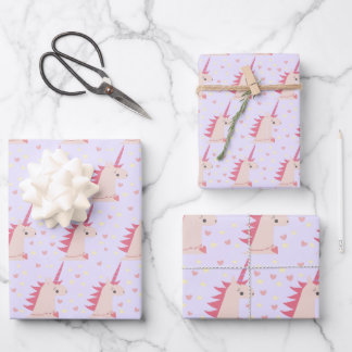 Boho Unicorn pastels Wrapping Paper Sheet