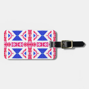 boho union jack luggage tag