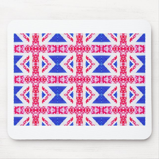 boho union jack mouse pad (Front)