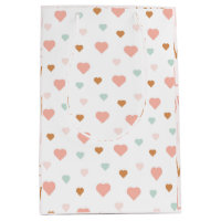 Boho Valentine's Day pastel love hearts