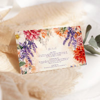 Boho Victorian Royal Floral Wedding 
