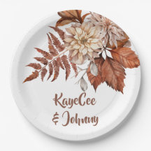 Boho Vintage Autumn Terracotta Floral Wedding