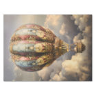 Boho Vintage Bohemian Hot Air Balloon Decoupage