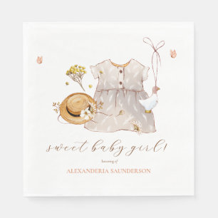  Boho Vintage Clothes Dress Baby Girl  Napkin