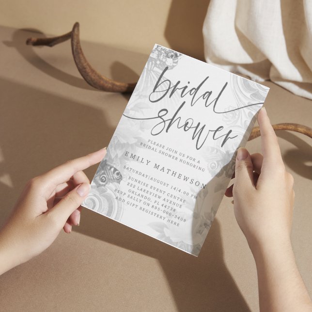 Boho Vintage Garden & Butterfly Wedding Invitation (Creator Uploaded)