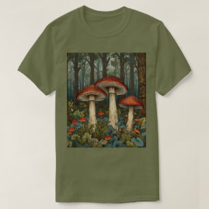 Boho vintage mushrooms woodland forest T-Shirt