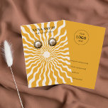 Boho Vintage Sun Stud Earring Display Business Card<br><div class="desc">Introducing our beautiful earring stud card, featuring a delightful boho-style sun design on the front, and important business information on the back. The front of the card showcases a captivating sun-inspired graphic, evoking a sense of warmth and positivity. The unique boho-style design adds a touch of elegance and sophistication, making...</div>