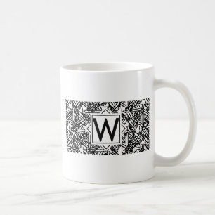 Boho W Monogram Coffee Mug