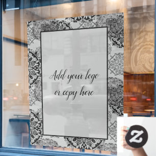 Boho Warm Greys Mandalas  Window Cling
