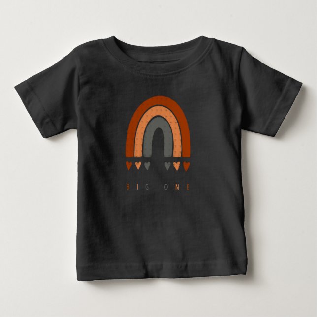 Boho warm style rainbows icon baby T-Shirt (Front)
