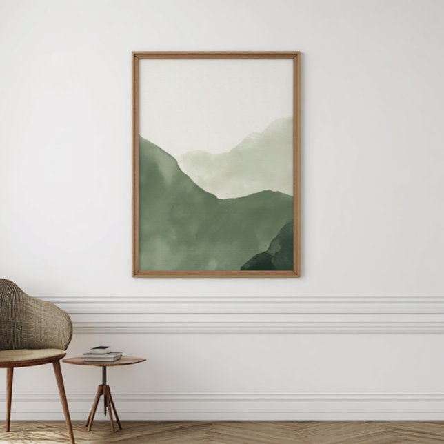 Boho Watercolor Abstract Poster | Neutral Print (Creator Uploaded)