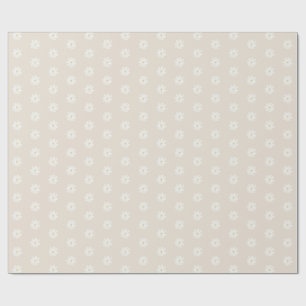 Boho Watercolor Daisy Wrapping Paper