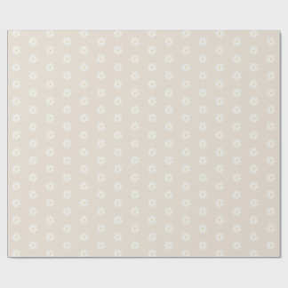 Boho Watercolor Daisy Wrapping Paper