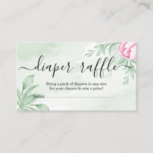 Boho Watercolor Eucalyptus Baby Shower Enclosure Card