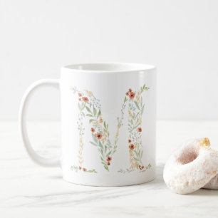Boho Watercolor Floral  Coffee Mug